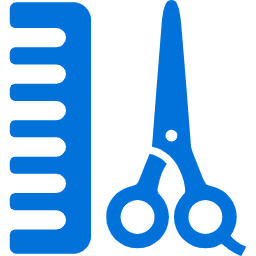 美容室の道具のイラスト